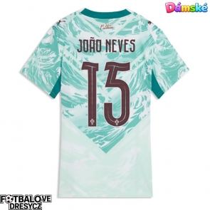 Portugalsko Joao Neves #15 Dámské Venkovní Dres MS 2026 Krátký Rukáv